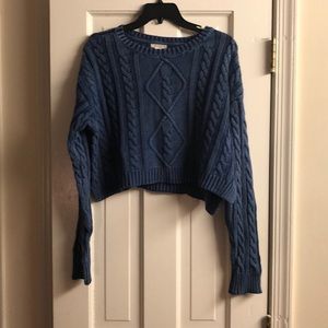 Cropped Blue Sweater